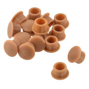 SUKI Καπάκι Φ4mm Καφέ Ανοιχτό Πλαστικό