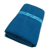 SOLART Πετσέτα θαλάσσης microfiber 110x175cm κοτλέ μπλε/γαλάζια