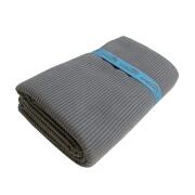 SOLART Πετσέτα θαλάσσης microfiber 80x195cm κοτλέ γκρι/γαλάζια