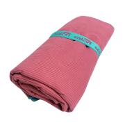 SOLART Πετσέτα θαλάσσης microfiber 80x195cm κοτλέ ροζ/πετρόλ