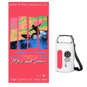 MAUI&SONS Πετσέτα θαλάσσης microfiber με σχέδιο surf wave