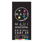 MAUI&SONS Πετσέτα θαλάσσης microfiber 70x140cm μαύρη
