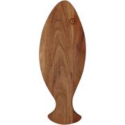 ARTELIBRE Επιφάνεια Κοπής Ψάρι Καφέ Ξύλο 39.5x15.6x1.5cm