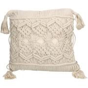 ArteLibre Μαξιλάρι Μακραμέ Βαμβακερό 40x40cm Φυσικό