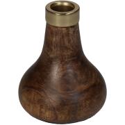 ArteLibre Κηροπήγιο Καφέ 7x7x6.5cm Ξύλο