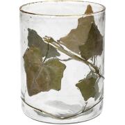 ArteLibre Κηροπήγιο Φύλλο Γυαλί 10x10x13cm Διάφανο