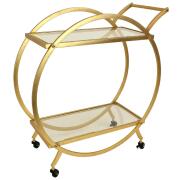 ArteLibre Ραφιέρα Μέταλλο 72.5x30.5x74cm Χρυσό