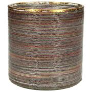 ArteLibre Κηροπήγιο Κορδέλα Γυαλί 10x10x10cm Πολύχρωμο