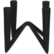 ArteLibre Κηροπήγιο Αλουμίνιο 15.5x15.5x16.5cm Μαύρο