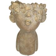 ArteLibre Κασπώ Πρόσωπο Τσιμέντο 11.5x11.5x18cm Χρυσό