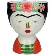 ArteLibre Κασπώ Γυναίκα Με Λουλούδια Δολομίτης 15.6x15.5x19.5cm Πολύχρωμο