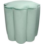 ArteLibre Πουφ Βελούδο 40x40x43cm Μπλε