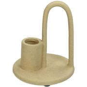 ArteLibre Κηροπήγιο Κεραμικό 9x9x10.5cm Μπεζ