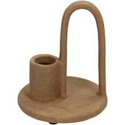 ArteLibre Κηροπήγιο Κεραμικό 9x9x10.5cm Καφέ