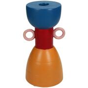 ArteLibre Κηροπήγιο Πορσελάνη 10.9x10.9x20.2cm Πολύχρωμο