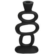 ARTELIBRE Κηροπήγιο Μαύρο Αλουμίνιο 15x7x30.5cm