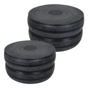 ArteLibre Τραπεζάκι-Κασπώ Μαύρο Αλουμίνιο 76x76x38cm Σετ 2Τμχ