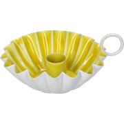 ArteLibre Κηροπήγιο Μέταλλο 14x12x6cm Κίτρινο