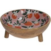 ArteLibre Μπολ Πορτοκάλι Ξύλο 29x29x10cm Πολύχρωμο