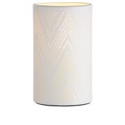 ARTELIBRE Λάμπα Επιτραπέζια Με Διακόσμηση Λευκό Πορσελάνη 20cm