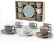 ArteLibre Σετ Φλυτζάνια Καφέ 9cl Κεραμικό 12Τμχ