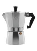 ARTELIBRE Καφετιέρα Espresso 2 Φλυτζανιών Με Λαβή Βακελίτη Ασημί/Μαύρο Αλουμίνιο