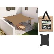 SMART MARKET Πανί Σκίασης Κήπου Παραλληλόγραμμο Camel 200gsm Polyester 3x4m