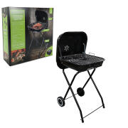 Smart Market Ψησταριά Καρβούνου Πτυσσόμενη με Καπάκι 48x48x82cm Μαύρο