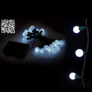 ARTELIBRE 20 LED Μπάλες Εξωτερικού Χώρου Με 8 Προγράμματα Και Χρονοδιακόπτη Ψυχρό Λευκό Φως Πράσινο Καλώδιο Μπαταρίας 1.4+0.5m