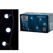 ARTELIBRE 100 LED Μπάλες Εσωτ. & Εξωτ. Χώρου Με 8 Προγράμματα Και Μετασχηματιστή Ψυχρό Λευκό Φως Πράσινο Καλώδιο 7+3m