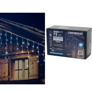 ARTELIBRE 75 LED Κουρτίνα Εσωτ. & Εξωτ. Χώρου Με 8 Προγράμματα Και Μετασχηματιστή Ψυχρό Λευκό Φως Λευκό Καλώδιο Επεκτεινόμενο IP44 3+5x0.6m