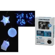 ARTELIBRE 20 LED Εσωτερικού Χώρου Ψυχρό Λευκό Φως Διάφανο Καλώδιο Μη Επεκτεινόμενο Μπαταρίας 1.45m