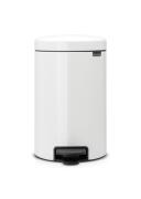BRABANTIA Δοχείο Απορριμμάτων με Πεντάλ Λευκό New Icon 12lt - 080.1119/69