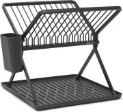 Brabantia Στεγνωτήρας Πιάτων με Δίσκο Αναδιπλούμενος Σκούρο Γκρι 31,5Χ33Χ36cm