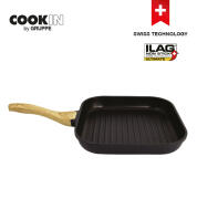 Cookin By Gruppe Αντικολλητικό Τηγάνι Grill 28cm ΚΕFJ28