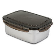 NAVA Δοχείο φαγητού ανοξείδωτο ορθογώνιο με πλαστικό καπάκι "Acer" 1350ml