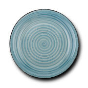 NAVA Πιάτο ρηχό stoneware "Lines Faded Blue" 27cm