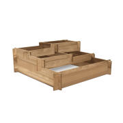 Jardikt Ξύλινη Ζαρντινιέρα 5 Επιπέδων 93 x 93 x 36 cm Χρώματος Καφέ 10060011-GR