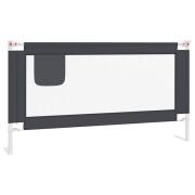 vidaXL Μπάρα Κρεβατιού Προστατευτική Σκούρο Γκρι 160x25 εκ. Υφασμάτινη 10230