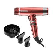 GA.MA Επαγγελματικό Brushless Πιστολάκι Μαλλιών με 2 Στόμια & Φυσούνα 1500 W PH6030.RD