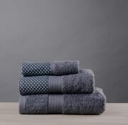 White Fabric Πετσέτα Dante Γκρι Μπάνιου