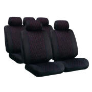 ΚΑΛΥΜΜΑΤΑ GLAMUR ΣΕΤ - ΜΑΥΡΟ/ΚΟΚΚΙΝΟ