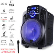 Akai ABTS-I6 Ηχείο karaoke με Bluetooth, LED, Android & iOS App, ενσ. μικ. & υποδοχή για όργανο–20W