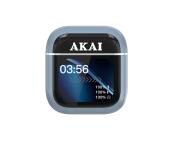 AKAI BTE-J600BL AENC Ασύρματα Ακουστικά Bluetooth 6.0 με ANC/ENC, 4 Μικρόφωνα & Θήκη με Οθόνη 2.01″ – έως 60h (Μπλε)