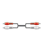AVLINK 2xRCA PLUGS TO 2 x RCA PLUGS LEAD 5.0m