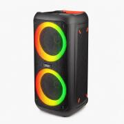 Osio OBT-8040 – Φορητό Party Ηχείο 90W με 2×8" & Πρίμα, LED Φωτισμό, Τρόλεϊ & Ασύρματο Μικρόφωνο (Bluetooth 5.3)