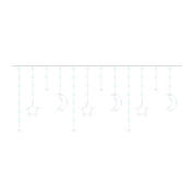 Χριστουγεννιάτικη Κουρτίνα 5.7 m με 138 Λαμπάκια LED Ψυχρό Λευκό 31V SPM 11330