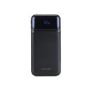 Philips DLP1922CB/GRS Μαύρο Power bank fast charger, 2USB-C, USB-A, καλώδια USB-C, USB-A & lightning