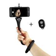Monkeystick Ευέλικτο Selfie Stick για Smartphone/Action Cameras με Τηλεχειριστήριο ΒΤ Μαύρο