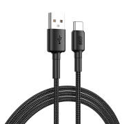 QCY USB-A to Type-C braided wire Cable Fast Charging & Data, 60W TPE+ high densidy 1,2m